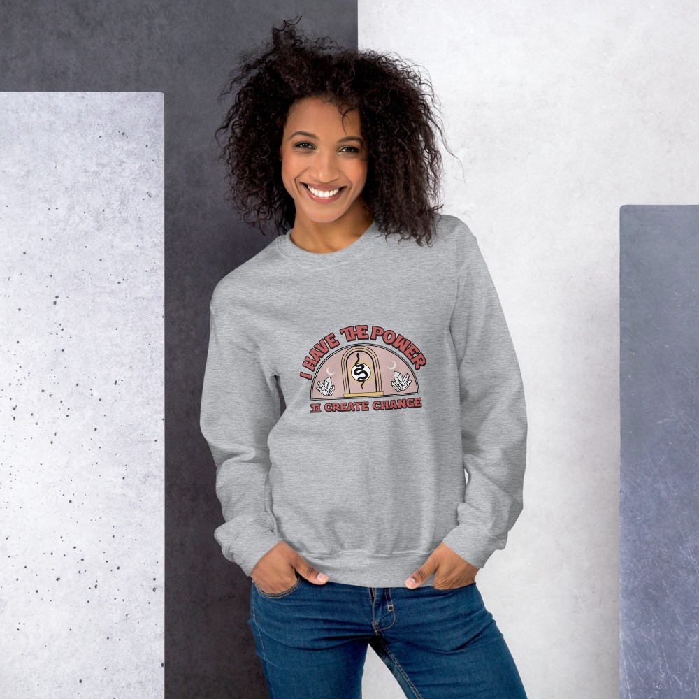 Sweatshirt with an inspirational quote - boho - esoteric