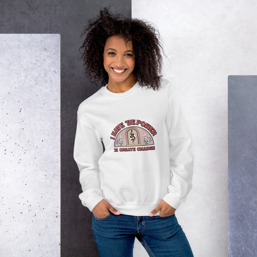 Sweatshirt with an inspirational quote - boho - esoteric