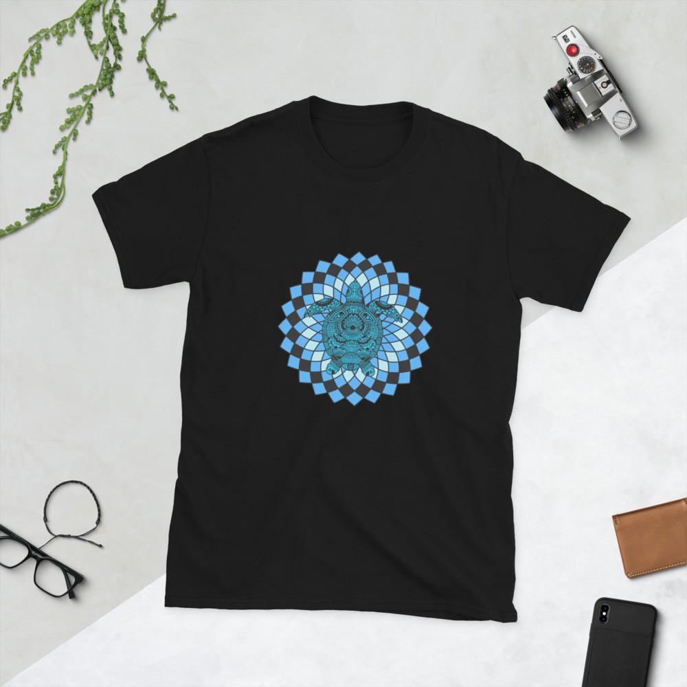Turtle spirit animal mandala unisex T-shirt