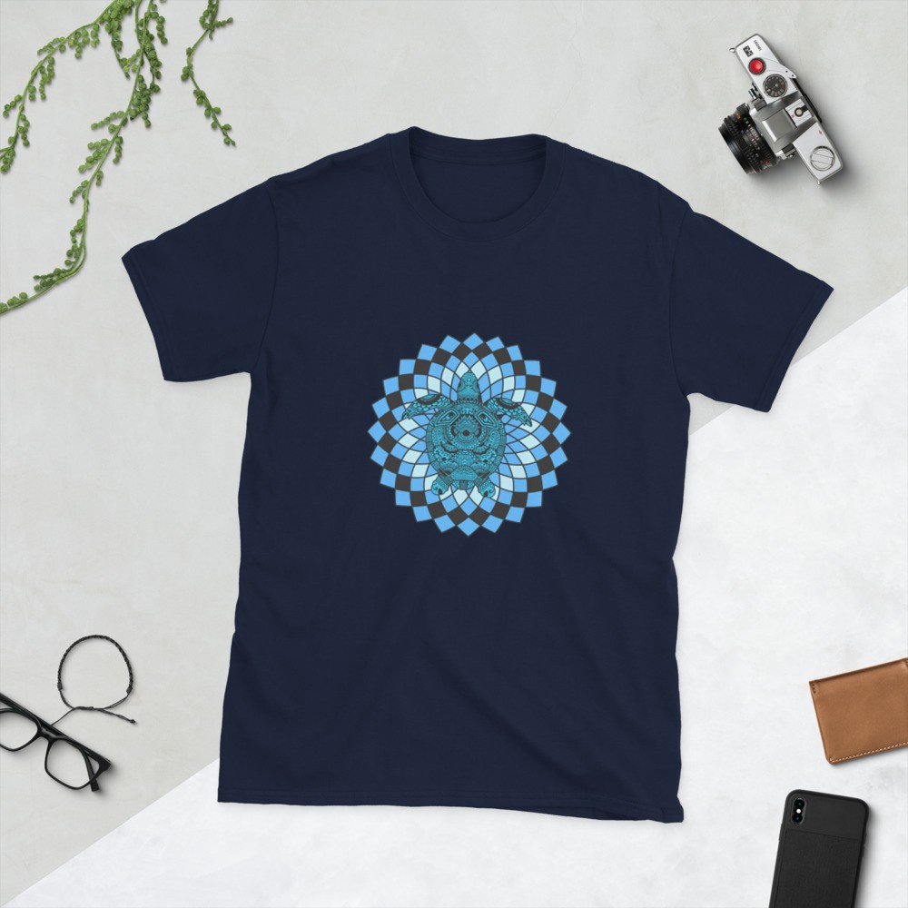 Turtle spirit animal mandala unisex T-shirt