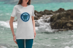 Turtle spirit animal mandala unisex T-shirt
