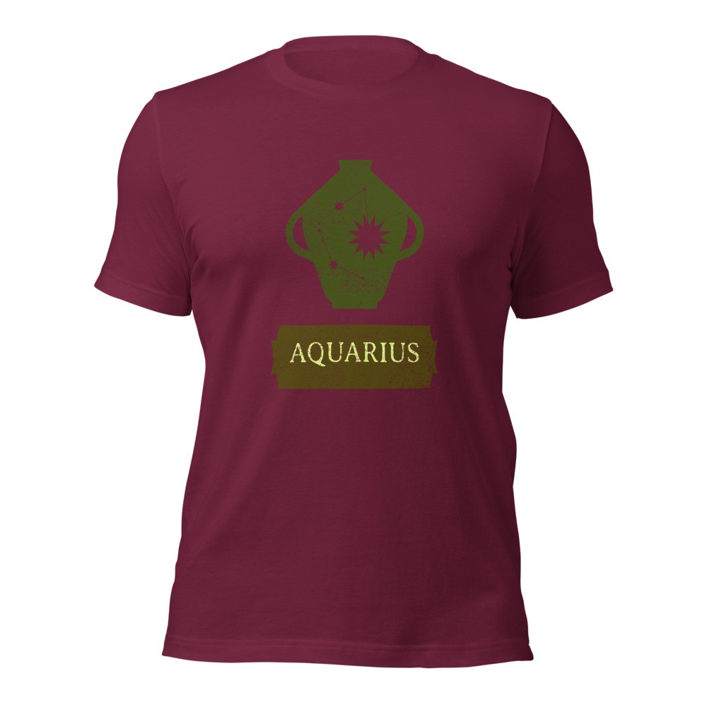 Zodiac sign Aquarius Unisex t-shirt, Horoscope