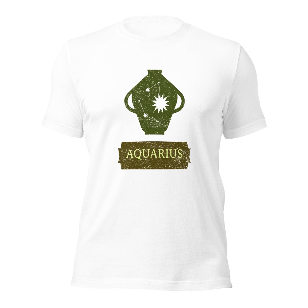 Zodiac sign Aquarius Unisex t-shirt, Horoscope