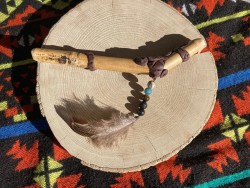 Ceremonial tepi with feathers