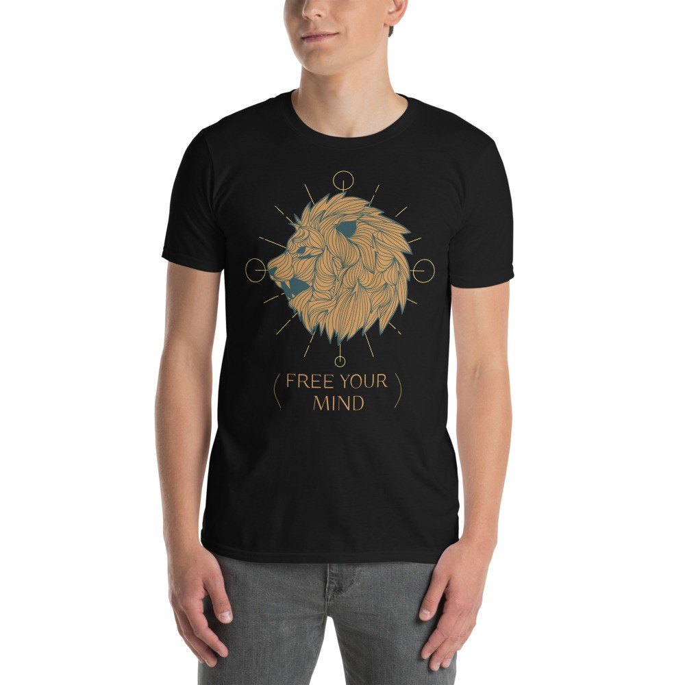Lion spirit animal unisex T-shirt with a quote