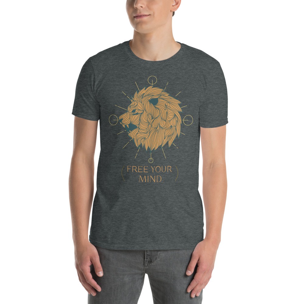 Lion spirit animal unisex T-shirt with a quote