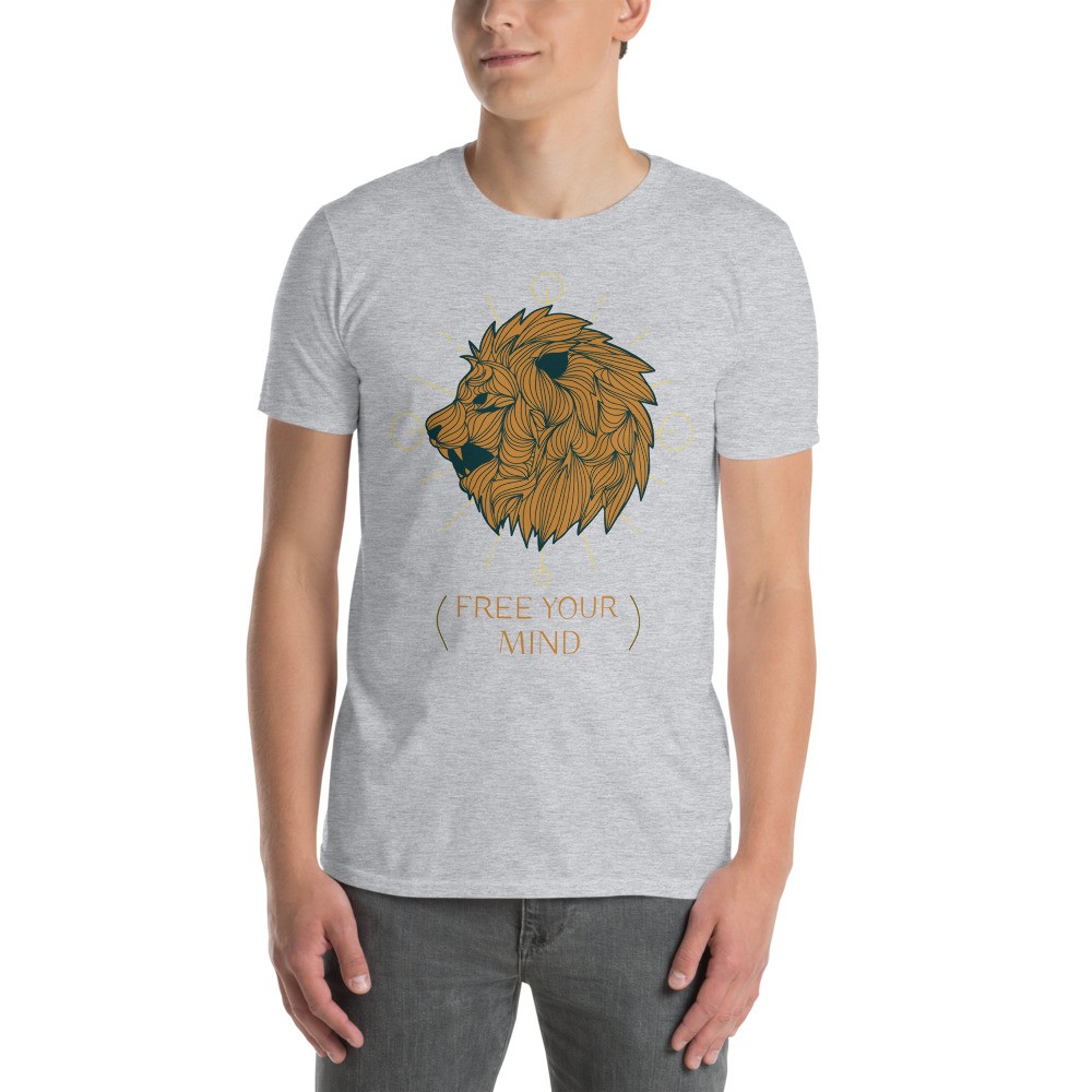 Lion spirit animal unisex T-shirt with a quote
