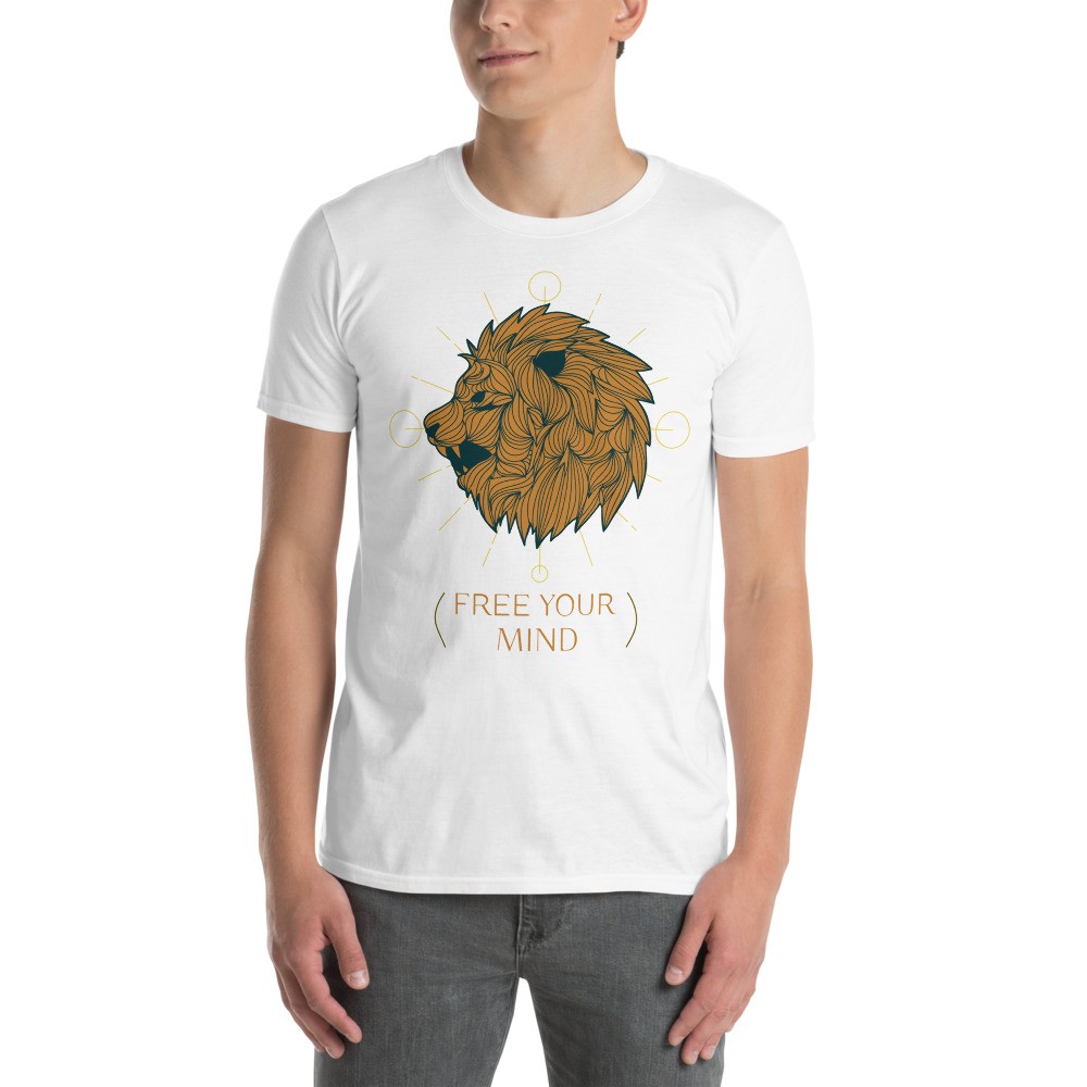 Lion spirit animal unisex T-shirt with a quote
