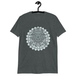 Wolf spirit animal mandala unisex T-shirt