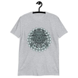 Wolf spirit animal mandala unisex T-shirt