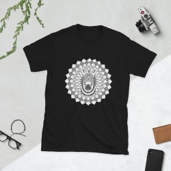 Zebra spirit animal mandala unisex T-shirt