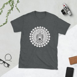 Zebra spirit animal mandala unisex T-shirt