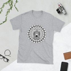 Zebra spirit animal mandala unisex T-shirt