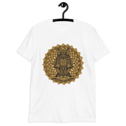 Owl spirit animal brown mandala unisex T-shirt