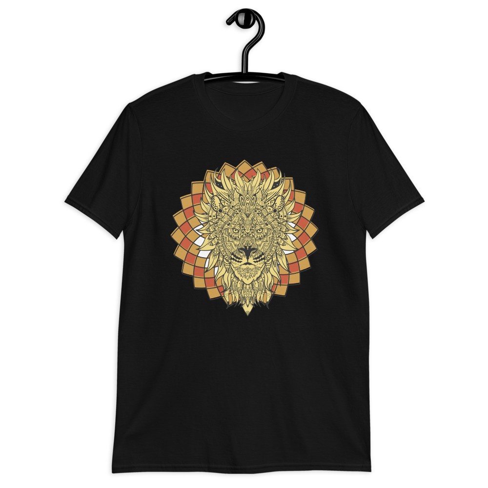 Lion spirit animal mandala unisex T-shirt