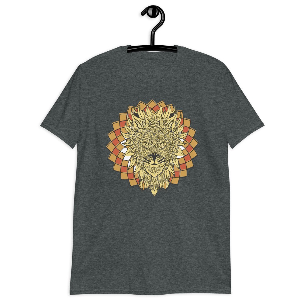 Lion spirit animal mandala unisex T-shirt