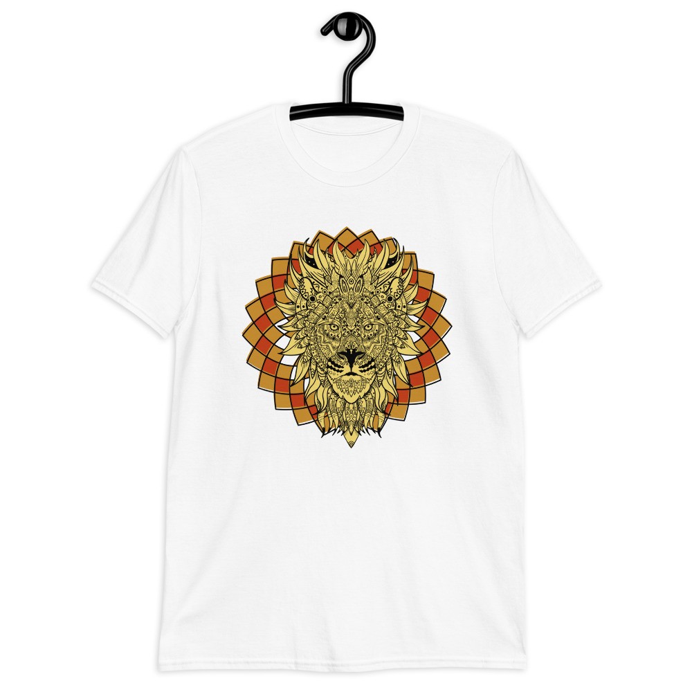 Lion spirit animal mandala unisex T-shirt