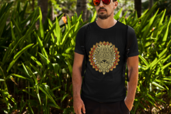 Lion spirit animal mandala unisex T-shirt