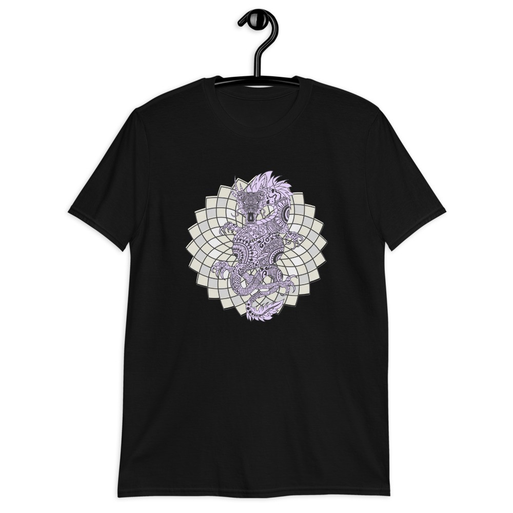 Dragon spirit animal mandala unisex T-shirt