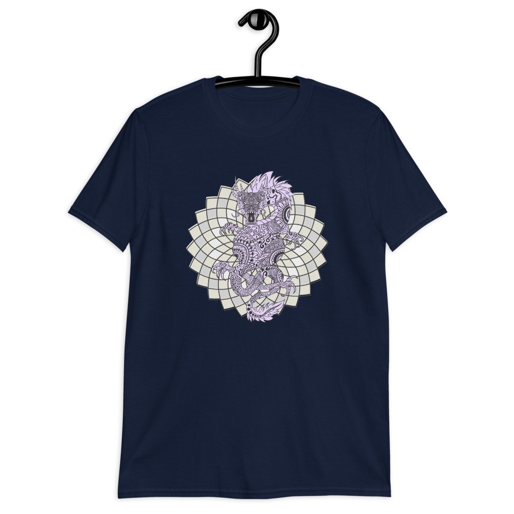 Dragon spirit animal mandala unisex T-shirt