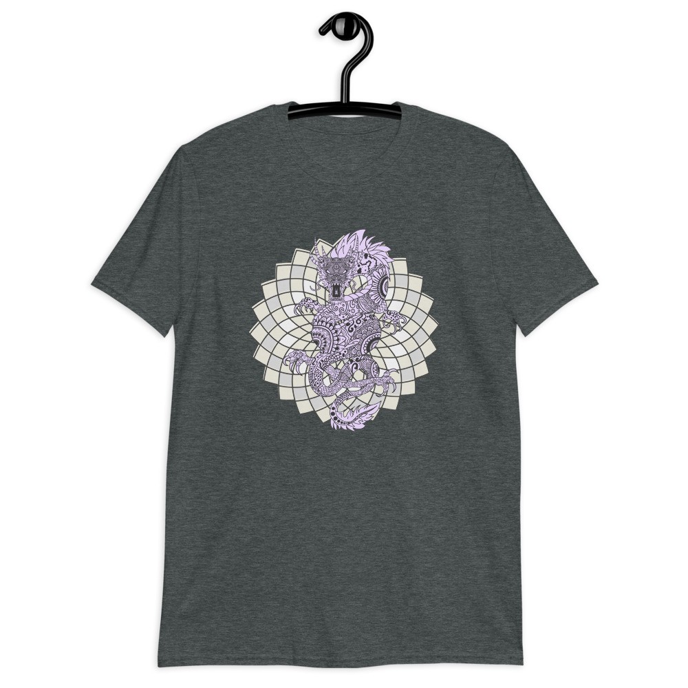 Dragon spirit animal mandala unisex T-shirt