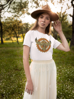 Eagle spirit animal mandala unisex T-shirt
