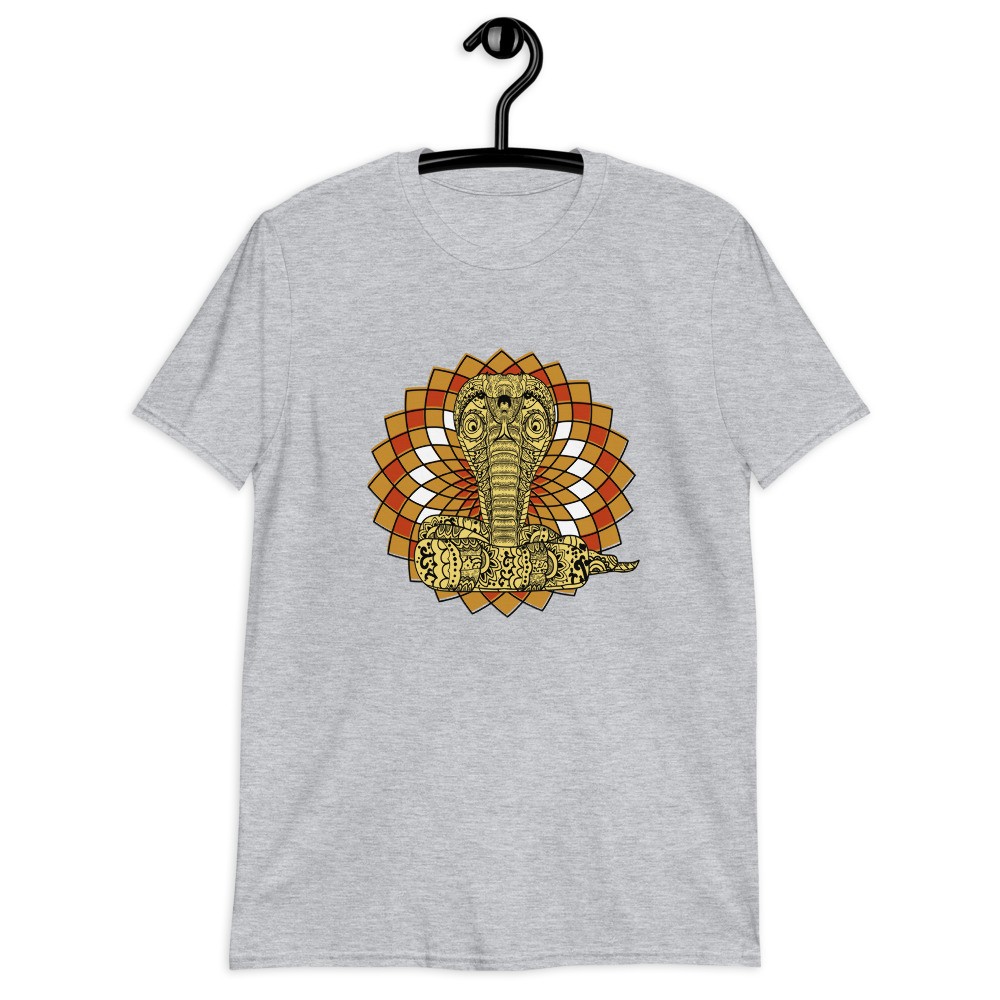 Cobra spirit animal mandala unisex T-shirt