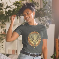 Elephant spirit animal mandala unisex T-shirt