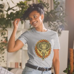 Elephant spirit animal mandala unisex T-shirt