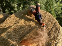 Macrame Kuripe with feather