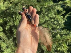 Macrame Kuripe with feather