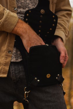 Dark waist bag darkpsy/metal