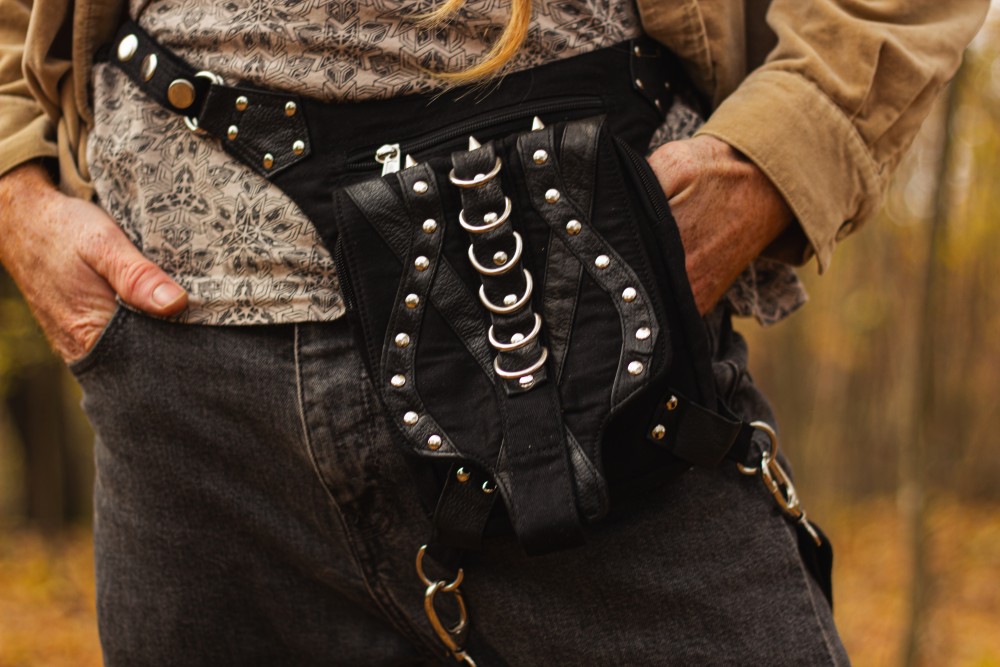 Dark waist bag darkpsy/metal