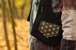 Cotton back bag - sacred geometry.