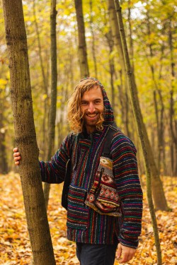 Cotton back bag - tribal pattern