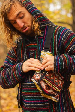 Cotton back bag - tribal pattern