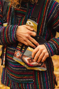 Cotton back bag - tribal pattern